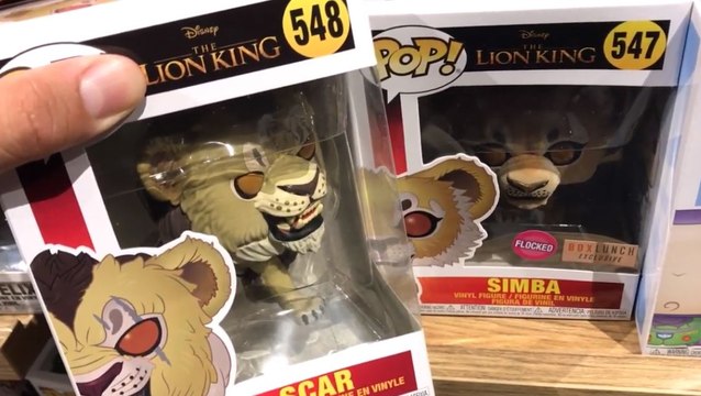 LION KING MOVIE SIMBA BOXLUNCH FLOCKED FUNKO POP VS SCAR