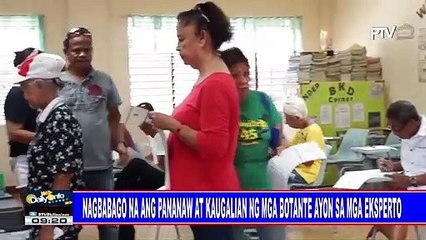 Nagbabago na ang pananaw at kaugalian ng mga botante ayon sa mga eksperto