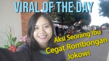 VIRAL OF THE DAY: Aksi Seorang Ibu Nekat Tidur di Jalan Cegat Rombongan Jokowi di Lombok