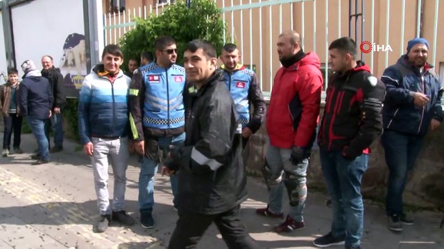 Motosikletli kuryeler 19 Mayıs için kortej yaptı