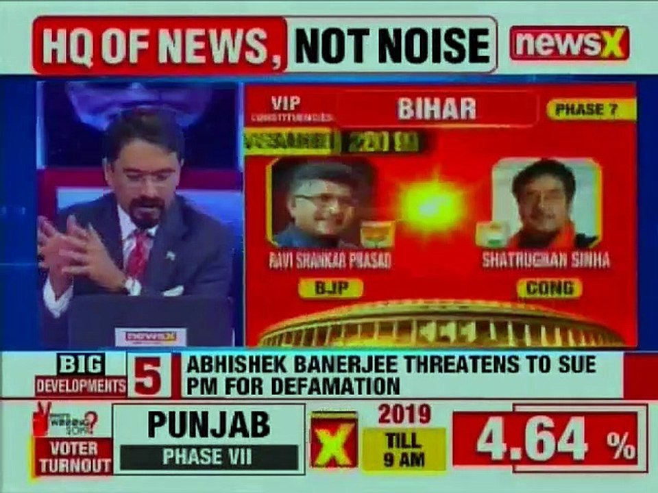 Congress Patna Sahib Candidate Shatrughan Sinha Interview on Lok Sabha Elections 2019 Phase 7 Voting