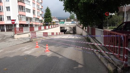 Bolu’da sağanak nedeniyle alt geçitler trafiğe kapatıldı