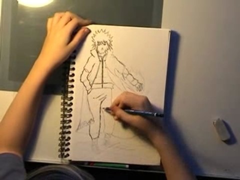 dessins mangas (le 4eme hokage)