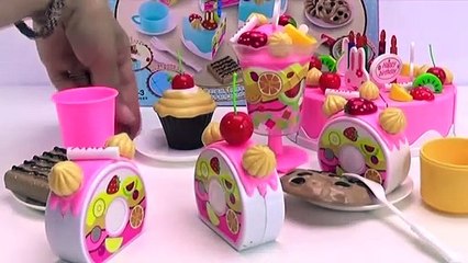 Toy velcro cutting BIRTHDAY cake