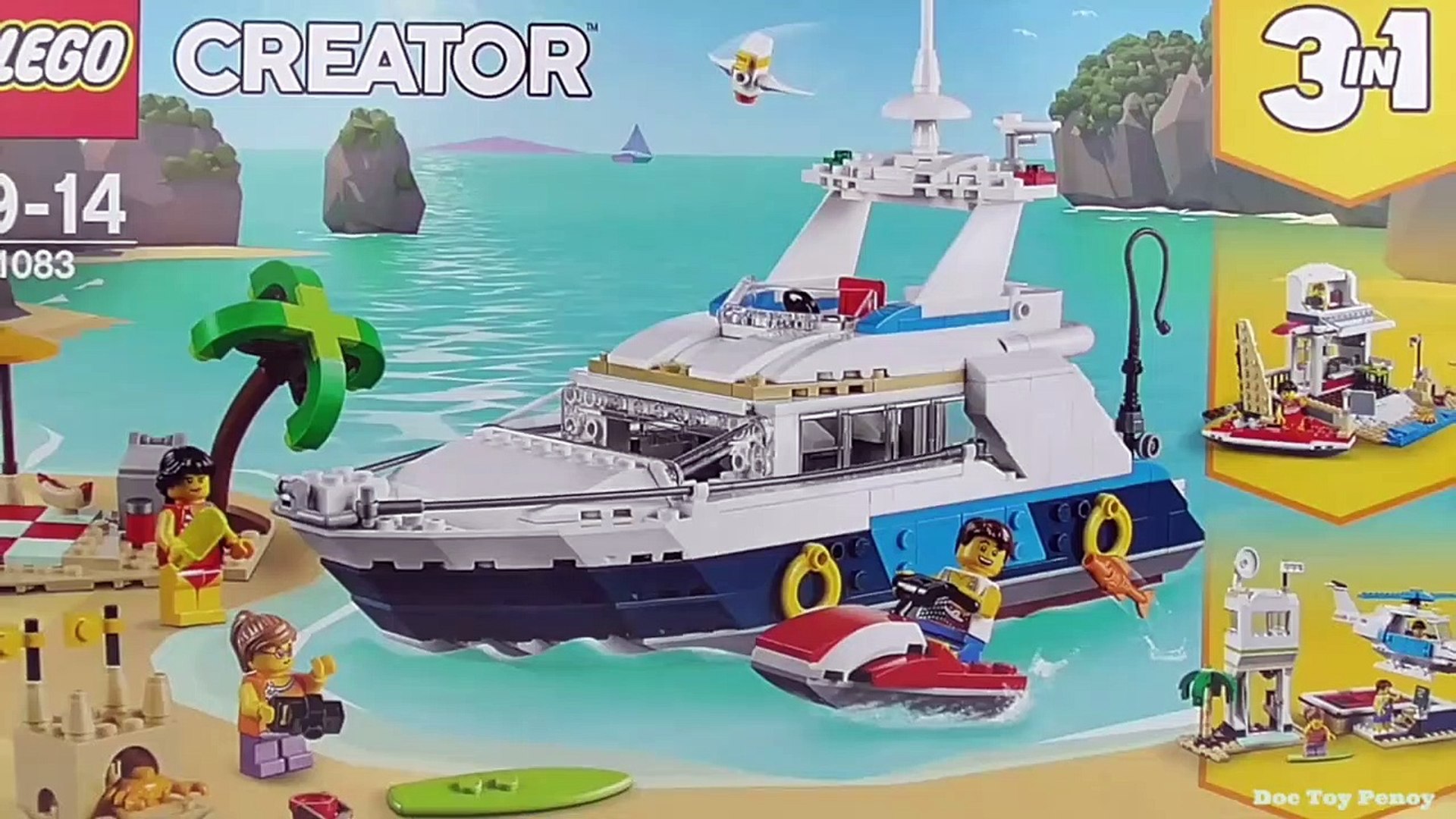 LEGO Creator Cruising Adventures' Luxury Yacht (31083) - Toy Unboxing and  Speed Build - video Dailymotion