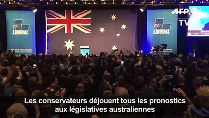 Australie: le miracle électoral de Morrison en une des journaux