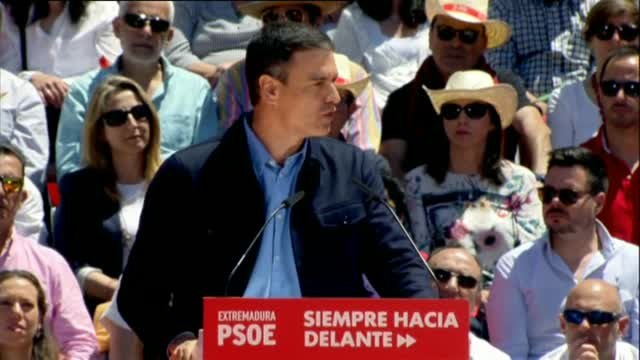Sánchez afirma que el proyecto de las tres derechas es restar derechos y libertades