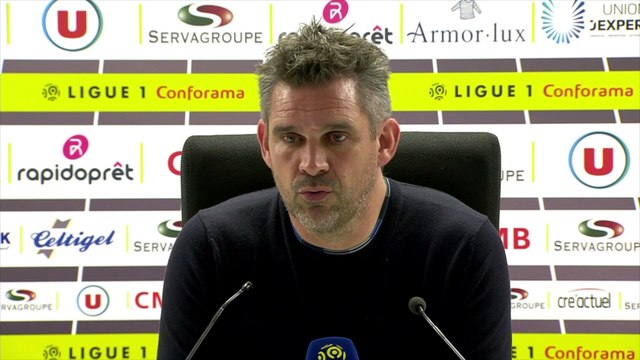 La réaction de Jocelyn Gourvennec après Guingamp - Nîmes (2-2)