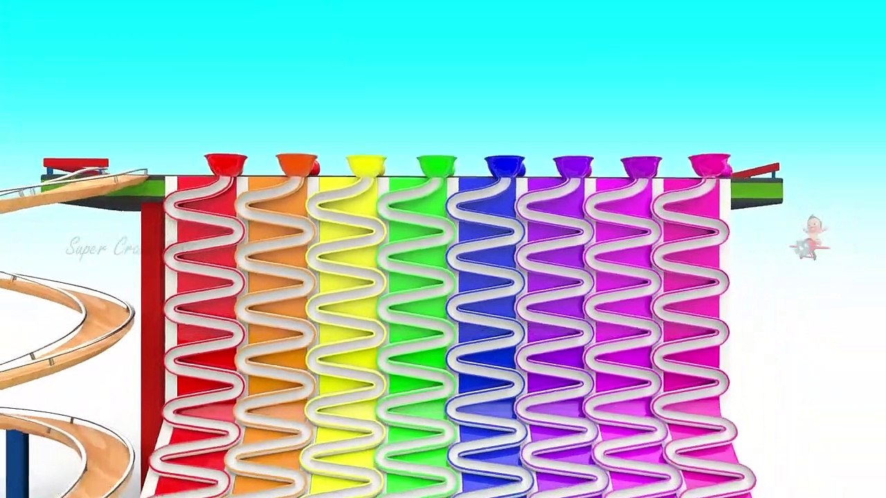 Duck Train Toy Cookies - Learn Colors for Children with Little Baby Fun Play with Color Cookies