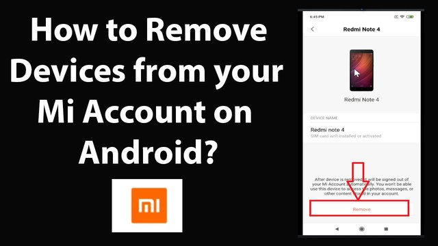 How to Remove Devices from your Mi Account on Android?