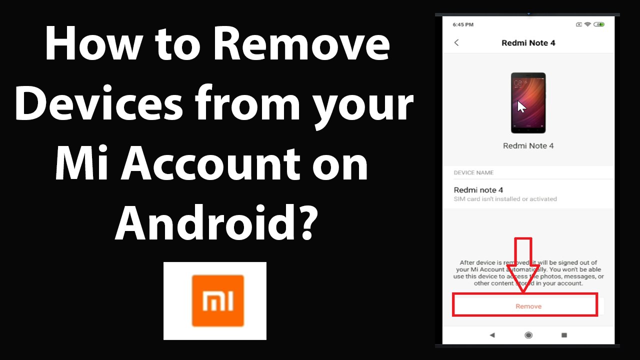 How to Remove Devices from your Mi Account on Android?