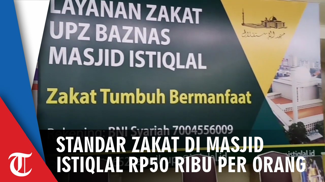 Zakat Fitrah Di Masjid Istiqlal, Standarnya Rp 50 Ribu Per Orang