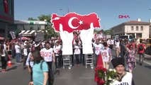 İstanbul-Beşiktaş'ta Tgb Üyelerinin 19 Mayıs Yürüyüşü