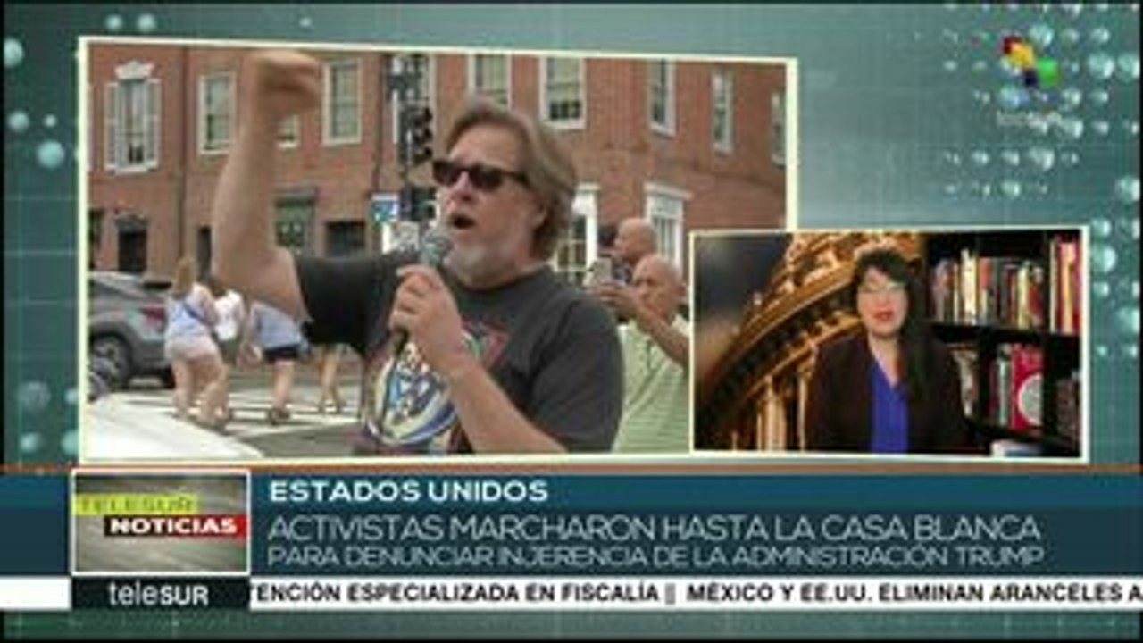 EE.UU: activistas se movilizan en contra del injerencismo de Trump
