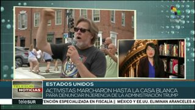EE.UU: activistas se movilizan en contra del injerencismo de Trump