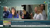 Estadounidenses marchan en defensa de Maduro
