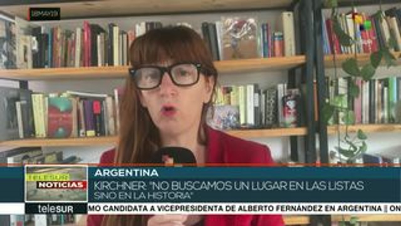 Argentina: anuncia Cristina Fernández candidatura a vicepresidencia