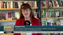 Argentina: Mauricio Macri condena candidatura de Cristina Fernández