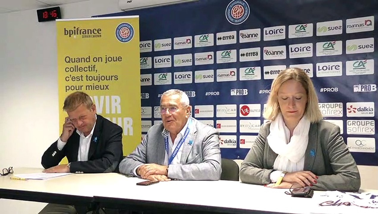 Conférence de presse - BPI France/Chorale Roanne Basket