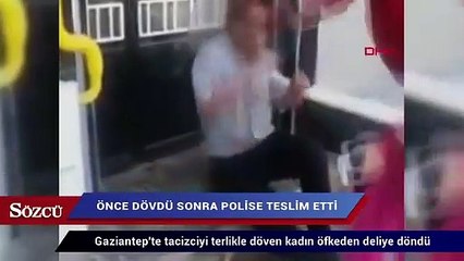 Önce dövdü sonra polise teslim etti