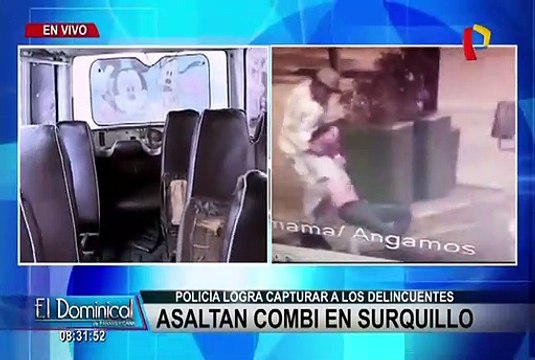Surquillo: capturan ladrones que usaban una cúster para asaltar