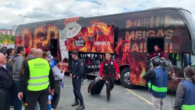Lugo - Deportivo de la Coruña: Llegada del Deportivo