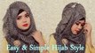 Easy stylish hijab tutorial || Easy & simple hijab style || hijab style by misha || Gorgeous hijab