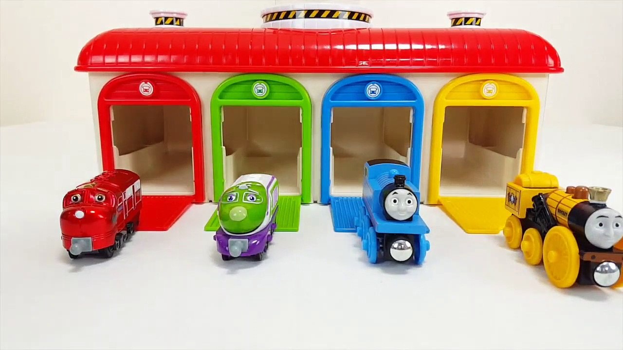 Learn Colors Tayo the Little Bus Garage Attack Beetle Crocodile Chuggington Thomas Funny Story