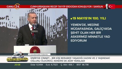 Başkan Erdoğan konuşma yapıyor