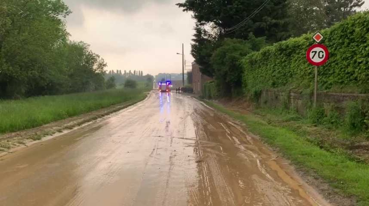 Héron : inondations impressionnantes suite aux intempéries