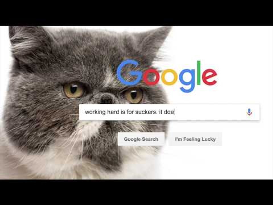 working hard is for suckers. it doesn't work. it sucks hard.