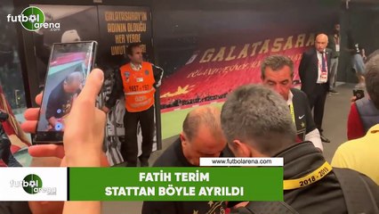 Fatih Terim'in stattan ayrılış görütüleri