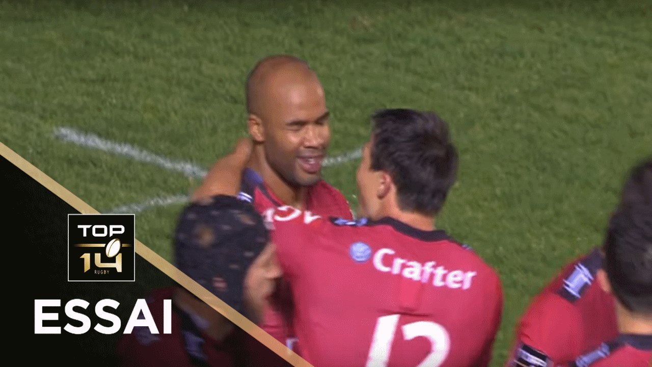 TOP 14 - Essai JP PIETERSEN (RCT) - Toulon - Clermont - J25 - Saison 2018/2019