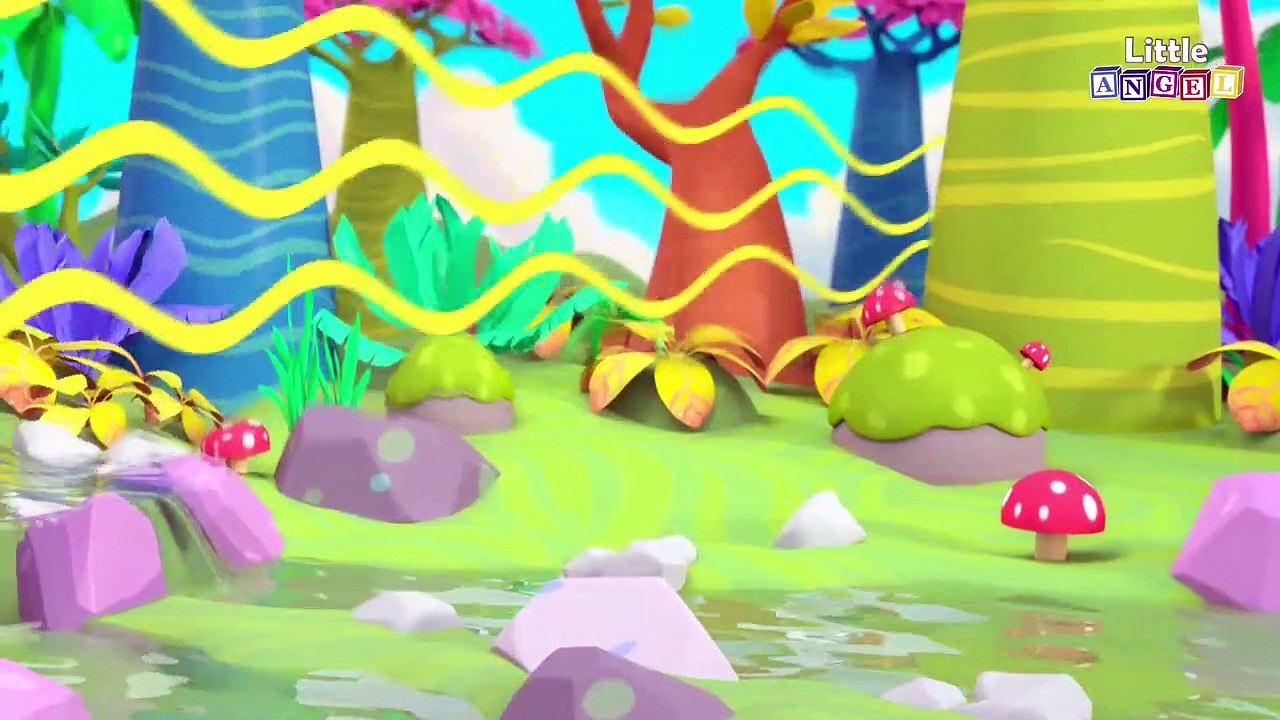 Animal Friends in the Jungle | Five Little Ducks & Kids Songs by Little Angel
