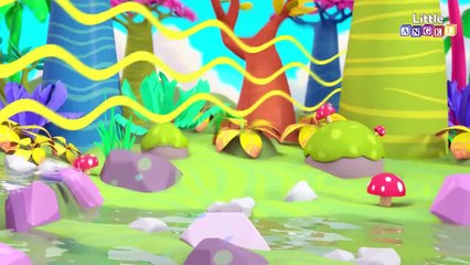 Animal Friends in the Jungle | Five Little Ducks & Kids Songs by Little Angel