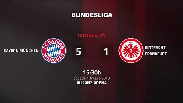 Resumen partido entre Bayern München y Eintracht Frankfurt Jornada 34 Bundesliga
