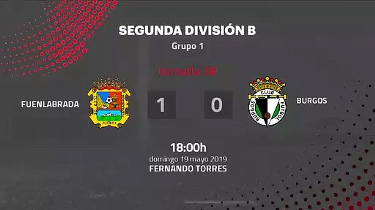 Resumen partido entre Fuenlabrada y Burgos Jorn...