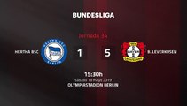 Resumen partido entre Hertha BSC y B. Leverkusen Jornada 34 Bundesliga