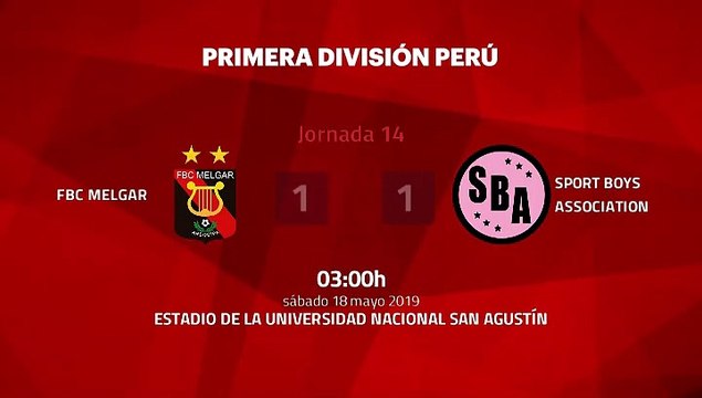 Resumen partido entre FBC Melgar y Sport Boys Association Jornada 14 Apertura Perú - Liga 1