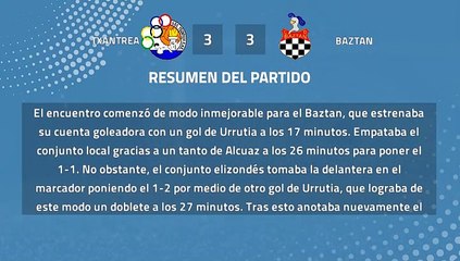 Resumen partido entre Txantrea y Baztan Jornada 38 Tercera División