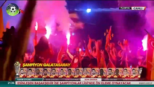 Galatasaray 2-1 Başakşehir şampiyon GALATASARAY