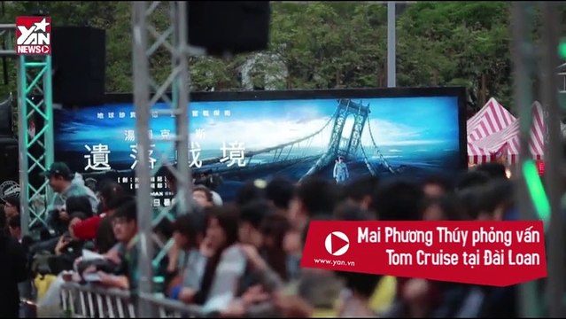 [Video News] Mai Phuong Thúy cười tít mắt khi được phỏng vấn Tom Cruise