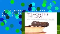 Full E-book  Teachers and the Law: United States Edition  Review