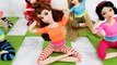 Disney Princess Elsa Anna Barbie doll YOGA class دمية باربي اليوغا Ioga boneca barbie | Karla D.