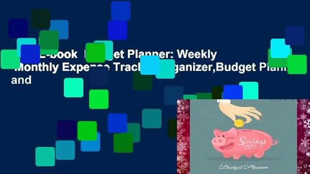 Full E-book Budget Planner: Weekly Monthly Expense Tracker Organizer,Budget Planner and