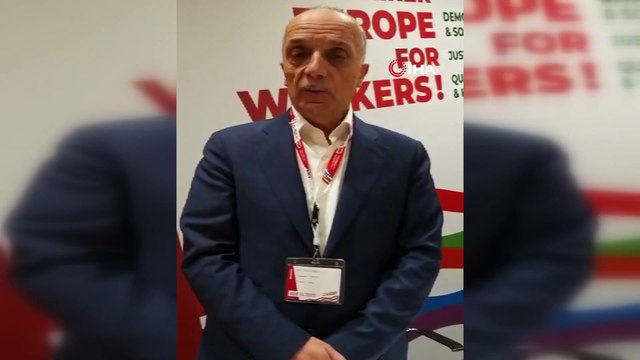 TÜRK-İŞ Genel Başkanı Ergün Atalay, ETUC Genel Kurulu'na katıldı
