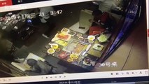 Hotpot explodes when waitress tries to take lighter out