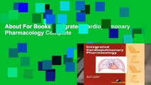 About For Books  Integrated Cardiopulmonary Pharmacology Complete