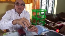 မိုးႀကိဳးစက္ကြင္းမိ၍ က်ိဳက္ထီး႐ိုးေစတီမွ ေရႊဆိုင္းမ်ားကြာက်(႐ုပ္/သံ)