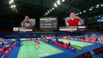 G1 | WS | Nozomi OKUHARA (JPN) vs Natalia PERMINOVA (RUS) | BWF 2019